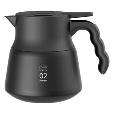 HARIO 好璃奧 V60 02 雙層真空 不鏽鋼保溫咖啡壺PLUS 600ml 咖啡分享壺 VHSN-60-B 1個