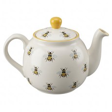 英國 LoNDoN PoTTERY Farmhouse 石陶濾茶壺 蜜蜂 900ml 洗碗機可洗 泡茶 下午茶 27.5 x 15.5cm 1個