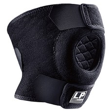 LP SUPPORT 高透氣調整型護膝, 1個, 黑色