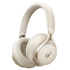 soundcore Space one Wireless 主動降噪 耳罩式 耳機 內建麥克風 40H Playtime 奶油米色 旗艦級 A3035 原廠保固18個月 藍牙5.3 附防水收納袋 A-C充電線 3.5mm AUX線