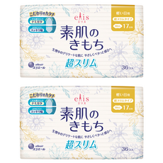 elleair 艾黎艾爾 elis 愛麗思 清爽零感日用超薄 衛生棉, 17cm, 36片, 2包