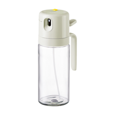 Couselect 噴倒兩用油壺 加厚玻璃霧化噴油瓶/調味罐/控油瓶 米灰色, 1個, 550ml