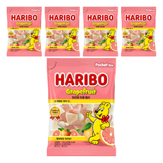 HARIBO 葡萄柚軟糖, 100g, 5個