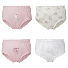 BASE ALPHA ESSENTIALS 女童款棉質三角內褲4件組