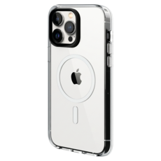 RHINOSHIELD 犀牛盾 Clear 手機 手機殼 iPhone 15 Pro MagSafe兼容 黑色鏡頭框 透明按鈕 全透明