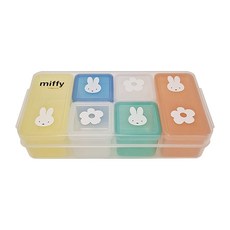 Tamahashi 六格食物分隔盒 MIFFY, 7個容器 + 7個蓋子, 1組