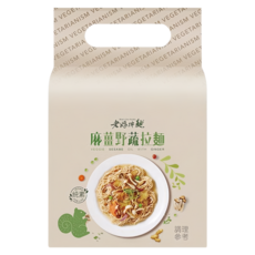 老媽拌麵 麻薑野蔬拉麵 135g, 3包