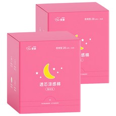 icon 愛康 透芯涼感衛生棉 護翼型, 夜用型 28cm, 21片, 2盒