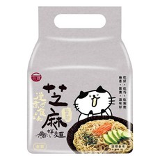 台酒 漫煮食光 鹽麴芝麻拌麵 全素 147g, 4包