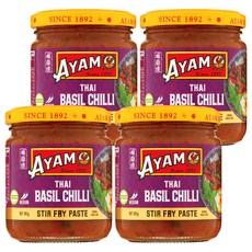 AYAM 雄雞標 泰式羅勒辣椒醬 185g, 4罐