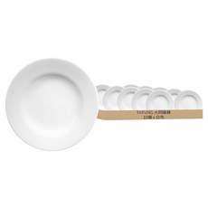 TATUNG 大同磁器 湯皿 9吋, 白色, 10個
