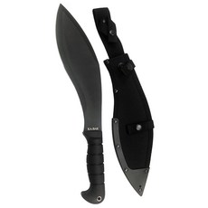 Ka-Bar Kukri Machete 高碳鋼 直刀 附刀鞘, 黑色, 1支