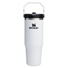 STANLEY 經典系列 IceFlow 手提吸管杯 2.0, 石灰白, 880ml, 1個