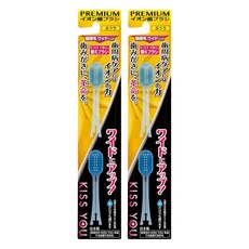 KISS YOU 負離子牙刷補充包 極細型大刷頭 H36 顏色隨機, 2支, 2組