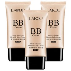LAIKOU 萊蔻 多效修護隔離BB霜 50g, 02象牙色, 3條
