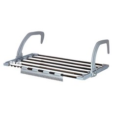 Cotton Field 棉花田傢飾 鼎好窗邊陽台不鏽鋼晾曬架, 銀色