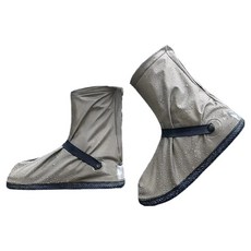 蘿林嚴選 高筒防水雨鞋套 鞋底加厚防滲水 雨具 防滑鞋套 350g, 2個, 1雙