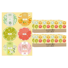 QUNDO 康朵 垃圾桶防蟲消臭貼片 海鹽鼠尾草香味 一貼即香, 24片