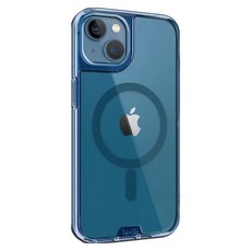 HODA 好貼 晶石 手機 MagSafe 防摔殼 iPhone 13 軍規 藍色