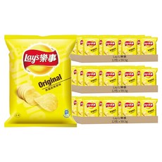Lay's 樂事 洋芋片 美國經典原味, 59.5g, 36包