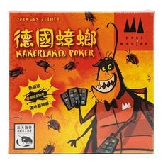 Dreimagier 桌遊 Kakerlaken Poker 德國蟑螂 60 x 92mm 64張, 多色, 1盒