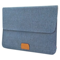 COZi CITY Stand Sleeve 纖薄支架電腦包, 丹寧藍, 1個