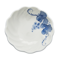 JUST HOME 日本製葡萄陶瓷4.7吋小碗4件組 12 x 5cm, 葡萄 白色, 1組