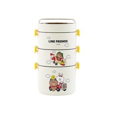 Hiromimi 手提不鏽鋼多用途保鮮盒, LINE FRIENDS, 1組