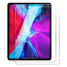 pines iPad頂級鋼化玻璃螢幕保護貼 2片裝, 透明色, 1組