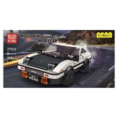MOULD KING 宇星模王 頭文字D 迷你跑車 3歲以上, 白色 + 黑色, 1盒