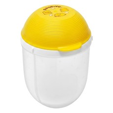 PiYOPiYO 黃色小鴨 旋轉三格奶粉罐 360ml, 黃色, 1個