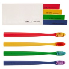 smize 敏感牙刷4件組, 1套, 4入
