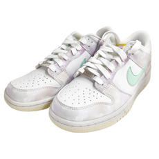 NIKE 耐吉 Dunk Low GS 低筒雲彩渲染變形蟲奶油底皮革 運動鞋 FJ7707-131 4.5Y