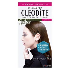 DARIYA 塔利雅 SALON de PRO 時尚染髮霜 第1劑 40g + 第2劑 40g, 04KB 卡其棕, 1盒