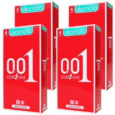 okamoto 岡本 衛生套 001 ZERO ONE 52mm, 4盒, 4個