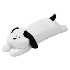 Forest Home & Deco 動物柔軟抱枕 身體枕 狗狗款, 白色