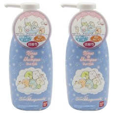 BANDAI 兒童洗髮精 角落生物 水果香 包裝款式隨機, 300ml, 2瓶