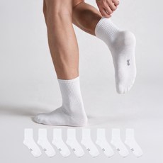Sockpiens 男款中筒運動襪 8雙