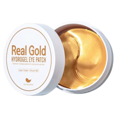 Prreti 韓國原廠直供 Real Gold 水潤凝膠眼膜, 60片, 1罐