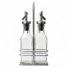 優得 玻璃油醋罐 2入組 玻璃瓶身 食品級不鏽鋼瓶嘴, 150ml, 1組