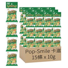 Pop-Smile 卡滋 格子脆四連包 酸奶洋蔥, 10g, 15條