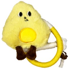 PEG CAT佩格小貓 玩偶咬咬繩子玩具, 奶酪, 1個, 5 x 12cm