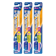 LION 獅王 固齒佳 Clinica PRO 牙齦保護4列超小頭柔軟刷毛牙刷 顏色隨機, 1入, 3支