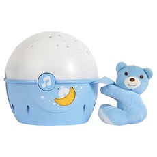 chicco Next 2 Me專用星星投射晚安熊, 粉藍色, 1個