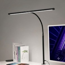 planlux Motipro 寬型 LED 夾式檯燈, 黑色