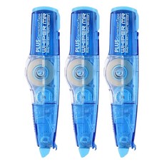PLUS 普樂士 智慧型滾輪修正帶 WH625 尖端更耐用 內帶可替換, 藍色, 3個