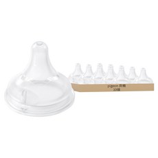 pigeon 貝親 寬口母乳實感奶嘴 3L, 10個, 15個月以上