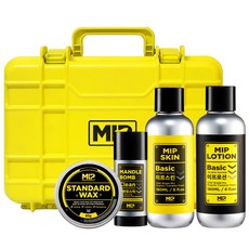 MIP 基本款男士四件套, Mandeul Balm + 皮膚 180ml + 乳液 180ml + 標準蠟 80g, 1套