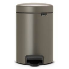 brabantia New Icon腳踏式垃圾桶, 鉑金色