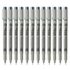 PIGMA MICRON 04 中性筆 0.4mm, 藍色, 12支